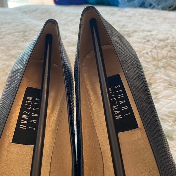 Stuart Weitzman Blue Leather Heels - Picture 3 of 8